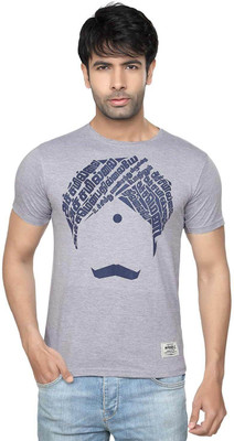 

Tamizhanda Printed Men' Round Neck Grey T-Shirt
