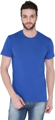 

Joke Tees Solid Men's Round Neck Blue T-Shirt, Royal blue