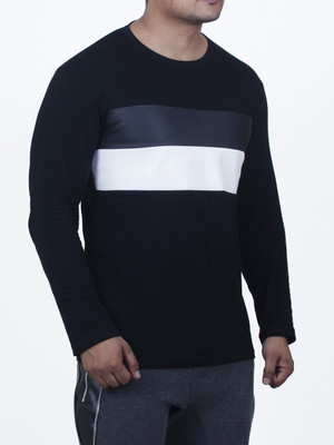 

Fugazee Lifestyle Solid Men' Round Neck Black T-Shirt