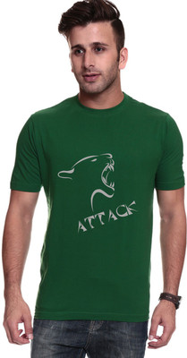 

Trendster Printed Men's Round Neck Green T-Shirt