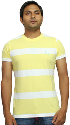 67% OFF on LUCfashion Striped Men's Round Neck Yellow, White T-Shirt 67% OFF on LUCfashion Striped Men's Round Neck Yellow, White T-Shirt