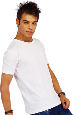 

LUCfashion Solid Men's Round Neck White T-Shirt(Pack of 3)