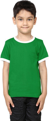 

99Tshirts Boys Solid Cotton T Shirt(Green, Pack of 1)