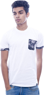 

Urban Flux Solid Men' Round Neck White T-Shirt