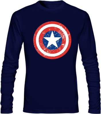 

SayItLoud Graphic Print Men' Round Neck Blue T-Shirt, Navy blue