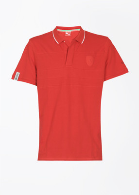 

Puma Solid Men's Polo Neck Red T-Shirt