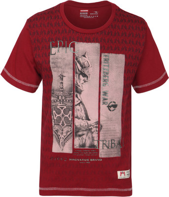 

Fritzberg Boys Printed T Shirt(Red