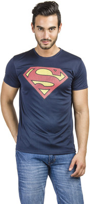 

Superman Printed Men's Round Neck Blue T-Shirt, Navy