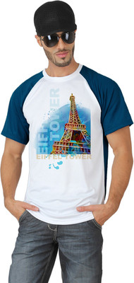 

TRIONIC ACTIVE Printed Men' Round Neck Blue, White T-Shirt