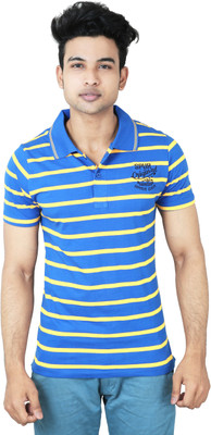

Spur Striped Men's Polo Neck Multicolor T-Shirt, Multi-colour