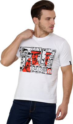 

Espresso Printed Men's Round Neck White T-Shirt