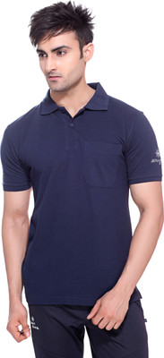 

Sport Sun Solid Men's Polo Neck Dark Blue T-Shirt