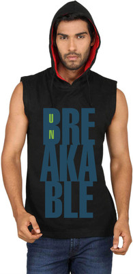 

SayItLoud Printed Men's Hooded Black T-Shirt