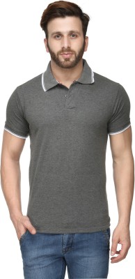 

Scott International Solid Men's Polo Neck Grey T-Shirt