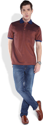 

Raymond Checkered Men's Polo Neck Red T-Shirt