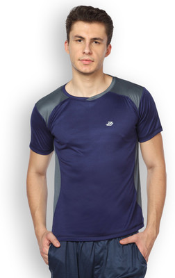 

Difference of Opinion Solid Men's Round Neck Dark Blue T-Shirt