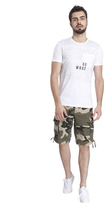 

Jack & Jones Printed Men' Round Neck White T-Shirt
