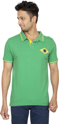 

Red Line Solid Men's Polo Neck Green T-Shirt