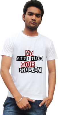 

Tied Ribbons Printed Men's Round Neck White T-Shirt