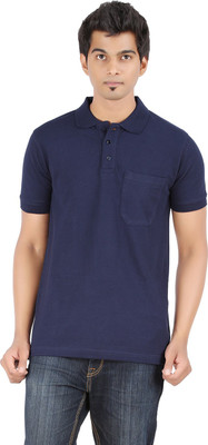 

Ap'pulse Solid Men's Polo Neck Dark Blue T-Shirt, Navy