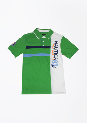 

Nautica Boys Solid T Shirt(Multicolor, Pack of 1, 362