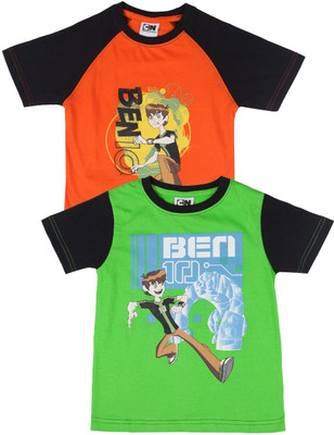 

Ben 10 Boys Printed T Shirt, Orange/green