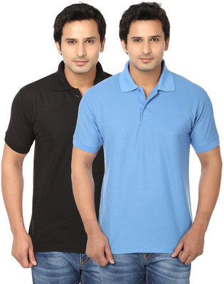 

Ansh Fashion Wear Solid Men's Polo Neck Multicolor T-Shirt(Pack of 2