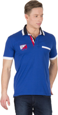 

Wilkins & Tuscany Solid Men' Polo Neck Blue T-Shirt, Royal blue
