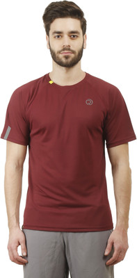 

Revo Solid Men's Round Neck Maroon T-Shirt, Maroon color