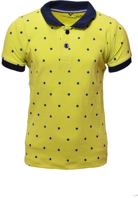 

Vinenzia Boys Polka Print Cotton T Shirt(Green, Pack of 1
