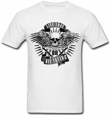 SayItLoud Printed Men's Round Neck White T-Shirt