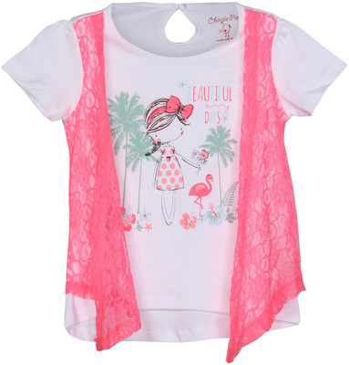 

Chirpie Pie by Pantaloons Girls Graphic Print T Shirt(Yellow