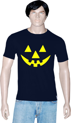 

Tshirt.in Graphic Print Men's Round Neck Dark Blue T-Shirt, Navy