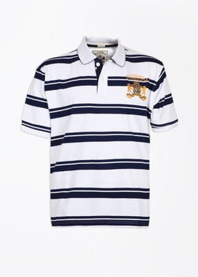 

Fila Striped Men's Polo Neck White, Blue T-Shirt