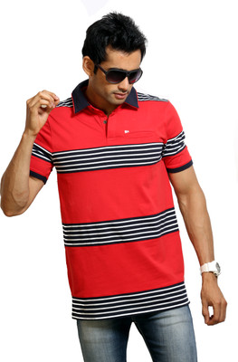 20% OFF on Design Classics Striped Men's Polo Neck Red, Black T-Shirt 20% OFF on Design Classics Striped Men's Polo Neck Red, Black T-Shirt