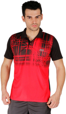 

Vector X Printed Men's Polo Neck Red T-Shirt