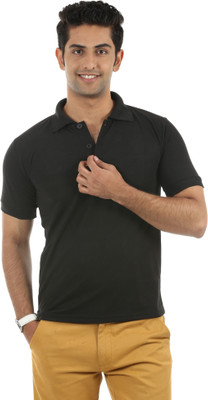 75% OFF on Fidato Solid Men's Polo Neck Black T-Shirt 75% OFF on Fidato Solid Men's Polo Neck Black T-Shirt