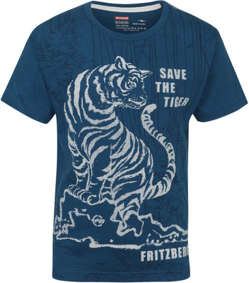 

Fritzberg Boys Printed T Shirt(Blue