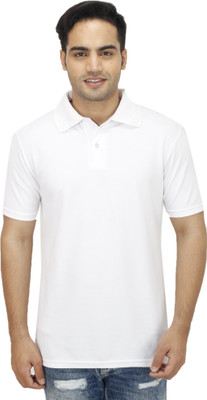 

Sanvi Traders Solid Men Polo Neck White T-Shirt