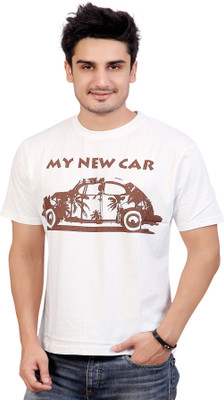 

Stephen Armor Graphic Print Men's Round Neck White T-Shirt