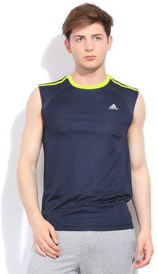 adidas sleeveless t shirt india