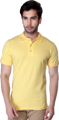 59% OFF on LUCfashion Solid Men's Polo Neck Yellow T-Shirt 59% OFF on LUCfashion Solid Men's Polo Neck Yellow T-Shirt