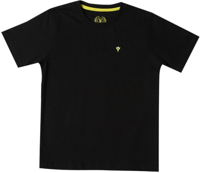 

SuperYoung Boys Solid T Shirt(Black, Pack of 1