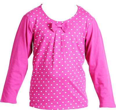 

Trmpi Girls Printed T Shirt(Pink