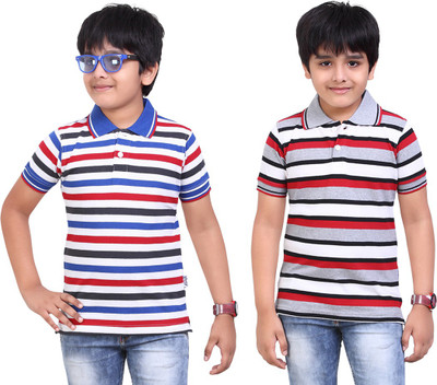 

Dongli Boys Printed T Shirt(Dark Blue, Pack of 2), Multicolor
