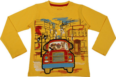 

Chalk by Pantaloons Boys Graphic Print T Shirt(Yellow, Pack of 1, Dandelion yellow