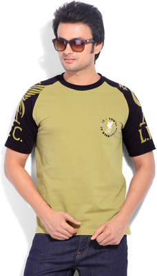 

Liverpool Football Club Printed Men's Round Neck Green T-Shirt, Olive/green