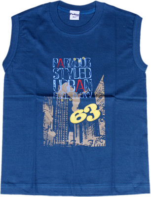 14% OFF on Padma Boys Printed T Shirt(Dark Blue, Pack of 1) 14% OFF on Padma Boys Printed T Shirt(Dark Blue, Pack of 1)