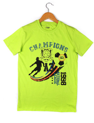 

Ajile by Pantaloons Boys Graphic Print T Shirt(Green, Pack of 1, Lime green