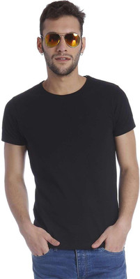 

Jack & Jones Solid Men' Round Neck Black T-Shirt